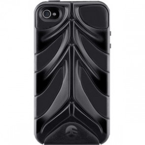 SwitchEasy CapsuleRebel Black Spine Hard Shell Case for iPhone 4 4S
