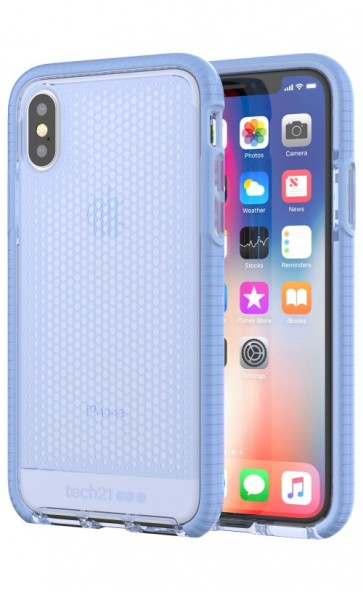 Tech21 Evo Mesh iPhone X Case Lilac Blue