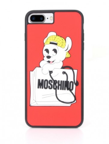 Moschino Red Pudgy Dog iPhone 8 7 Case
