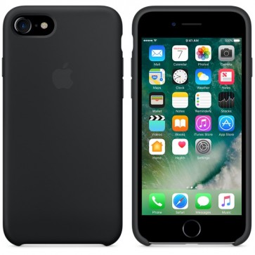 Silicone Case for Apple iPhone 7 - Black