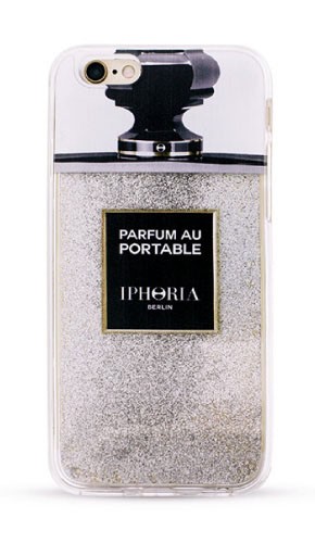 IPHORIA Liquid Case Parfum au Portable Silver Glitter for iPhone 7 Plus