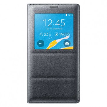 Samsung S-View Wireless Charging Cover for Galaxy Note 4 - Charcoal