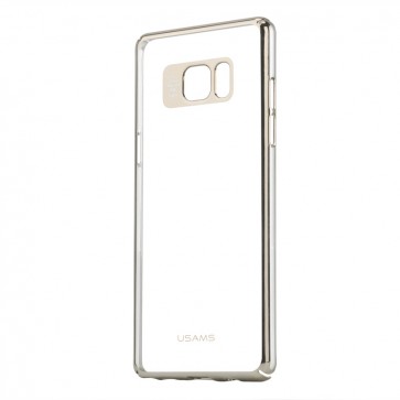 USAMS Clear Thin Metal TPU Case for Galaxy Note 7 Silver