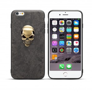 Skull Leather Case for iPhone 8 7