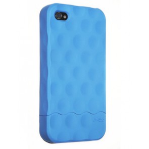 Hard Candy Soft Touch Blue Bubble Slider Case for iPhone 4