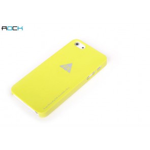 Rock Naked Shell Series Back Cover Snap Case for iPhone 5 - Yellow