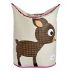 3 Sprouts Canvas Storage Laundry Hamper Deer