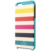 iPhone 6 6s Plus Kate Spade Candy Stripe Turquoise/Yellow/Orange/Pink/Navy Hybrid Hard Shell Case