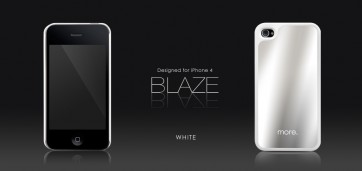 Mere Thing Blaze Collection Hvid iPhone 4 Case