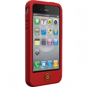 SwitchEasy Colors Crimson Red Silikone Etui til iPhone 4