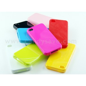 Aero Seamless TPU Jelly Candy Color Case Soft Shell för iPhone 4