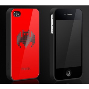Mer Cubic Svart Exklusiv Collection TPU Case för iPhone 4 / 4S - Bat