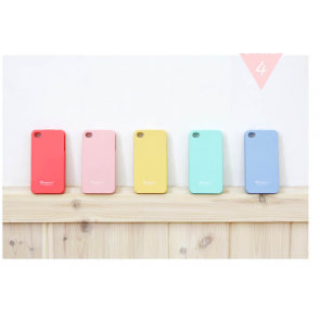 Happymori Silicon Jelly Sherbet pastellfärger ringer fallet för iPhone 4 4S