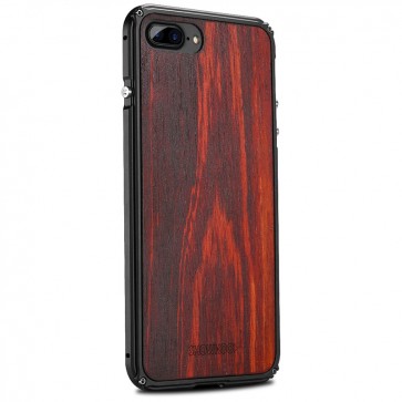 iPhone X Wood Metal Case