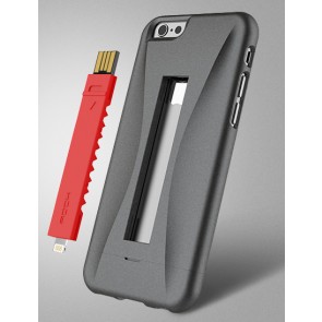 iPhone 6 Plus Rock Slider Case with Built in Charging Cable