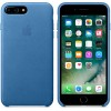 Funda De Cuero Para El iPhone De Apple 7/8 Plus El Mar Azul