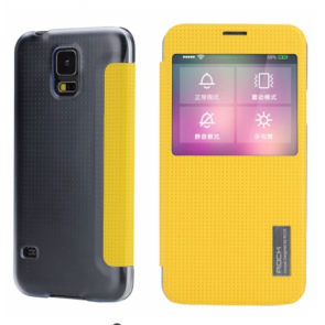 Rock Elegant Series Flip Case for Samsung Galaxy S5 Lemon Yellow